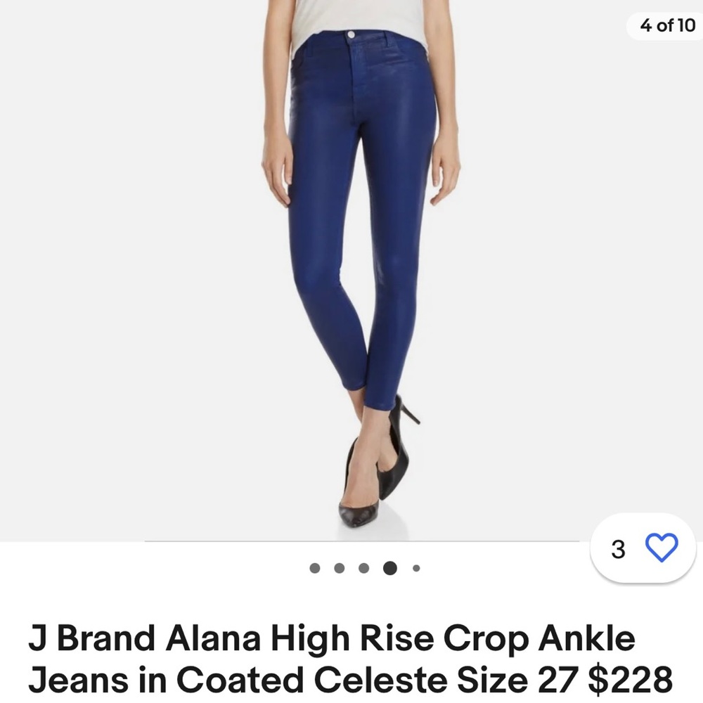 J Brand coated skinny jeans sz 27